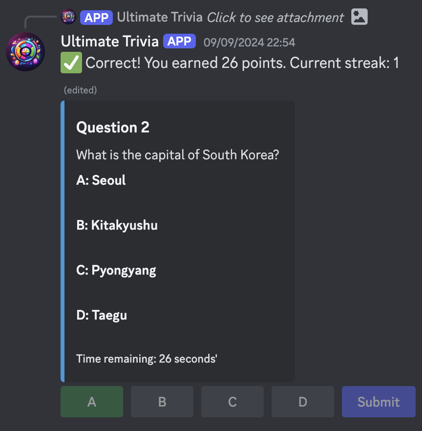 Quiz UI